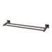 Radii Double Towel Rail 600mm (Square) (Brushed Carbon)