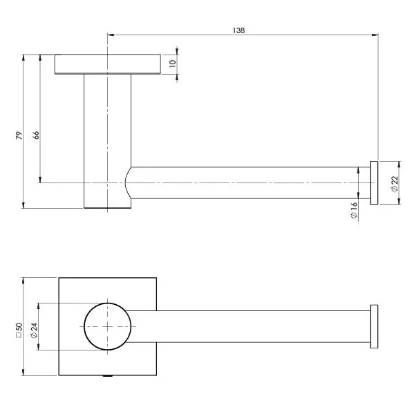 Specification line drawing