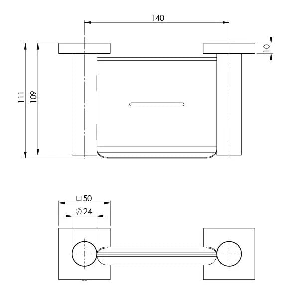 Specification line drawing