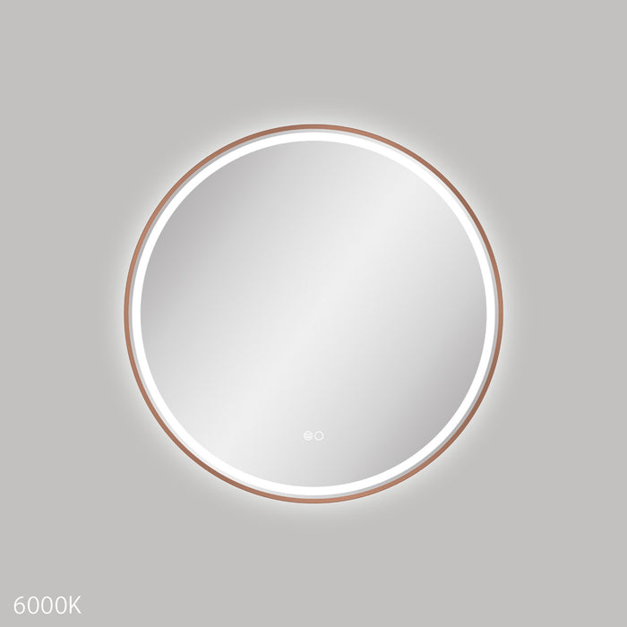 Fienza Reba LED Framed Mirror 700mm (Brushed Copper)