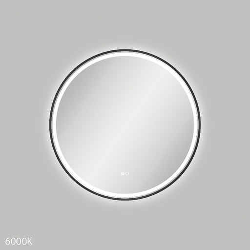 Fienza Reba LED Framed Mirror 700mm (Matte Black)