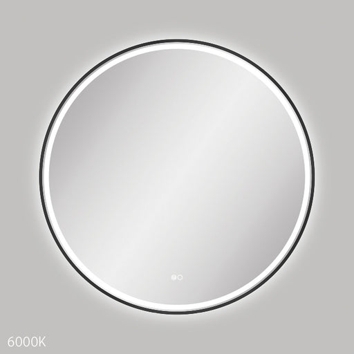 Fienza Reba LED Framed Mirror 900mm (Matte Black)