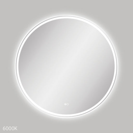 Fienza Reba LED Framed Mirror 900mm (Matte White)