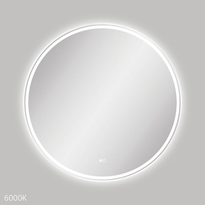 Fienza Reba LED Framed Mirror 900mm (Matte White)