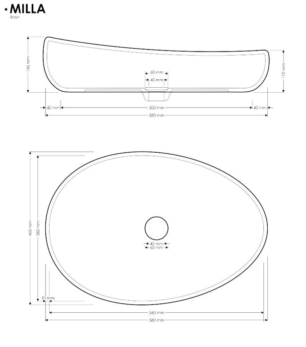 Milla Basin - Multiple Colour Options