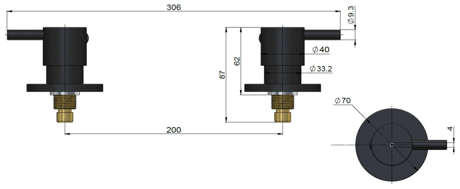 Meir Round Quarter Turn Wall Top Assemblies - Multiple Colour Options