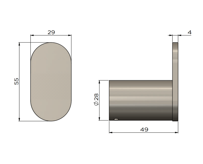Meir Curvaé Single Robe Hook