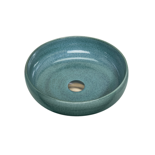 Oliveri Terzofoco Curved Counter Top Basin (Emerald Green)