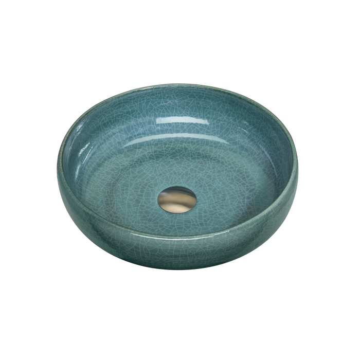 Oliveri Terzofoco Curved Counter Top Basin (Emerald Green)