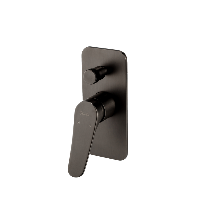 Verona Wall Mixer with Diverter (Gunmetal)