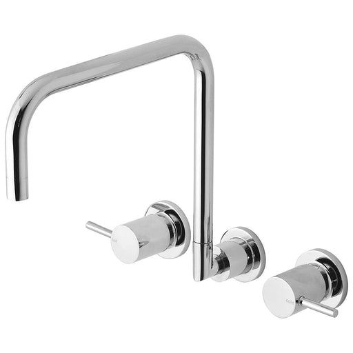 Phoenix Tapware Vivid Pin Lever Wall Sink Set Squareline (Chrome) VP815CHR