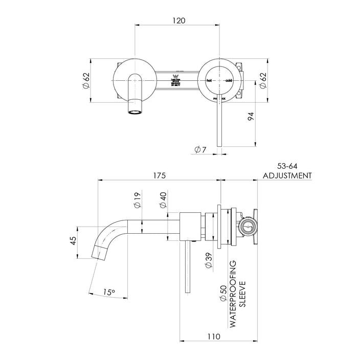 Specification Line Drawing