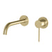 Vivid Slimline Wall Basin Set 180mm with 60mm Cover Plates (Brushed Gold)