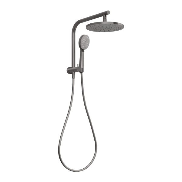 Vivid Slimline Compact Twin Shower (Brushed Carbon)