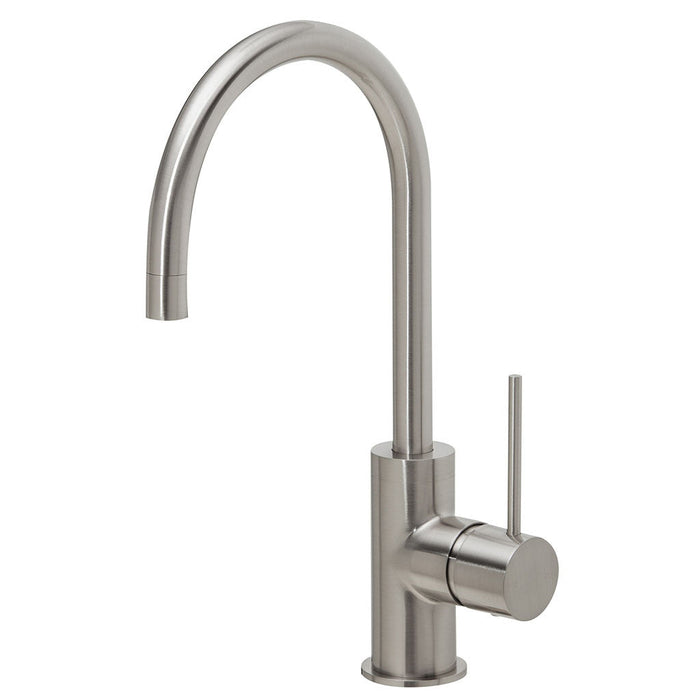 Phoenix Tapware Vivid Slimline Side Lever Sink Mixer 160mm Gooseneck (Brushed Nickel) VS735BN