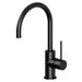 Phoenix Tapware Vivid Slimline Side Lever Sink Mixer 160mm Gooseneck (Matte Black) VS735MB