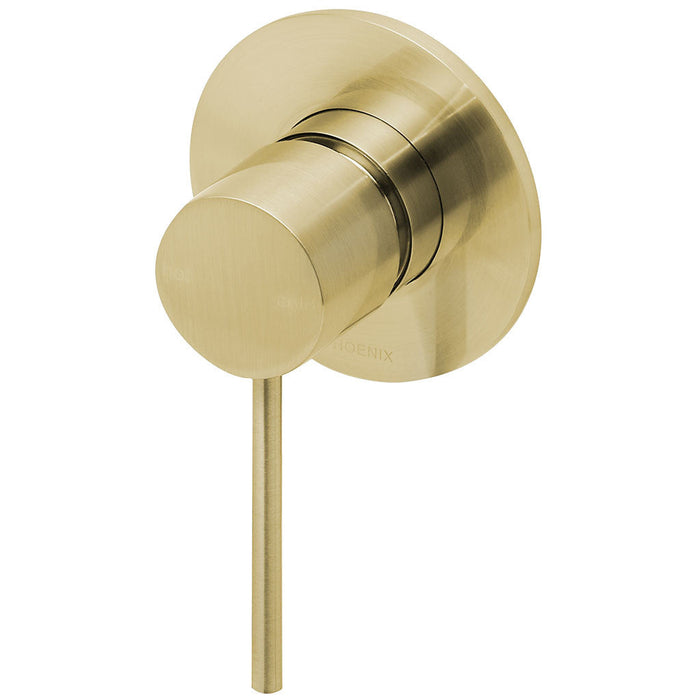 Phoenix Tapware Vivid Slimline Shower / Wall Mixer (Brushed Gold) VS780-12