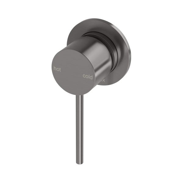 Vivid Slimline Shower / Wall Mixer 60mm Backplate (Brushed Carbon)