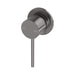 Vivid Slimline Shower / Wall Mixer 60mm Backplate (Brushed Carbon)
