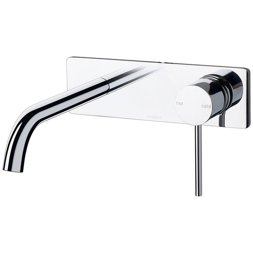 Phoenix Tapware Vivid Slimline Wall Bath Set 180mm Curved (Chrome) VS783CHR