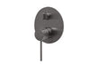 Vivid Slimline Shower / Bath Diverter Mixer (Brushed Carbon)