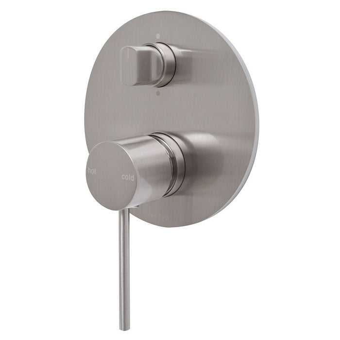 Phoenix Tapware Vivid Slimline Shower / Bath Diverter Mixer (Brushed Nickel) VS791BN