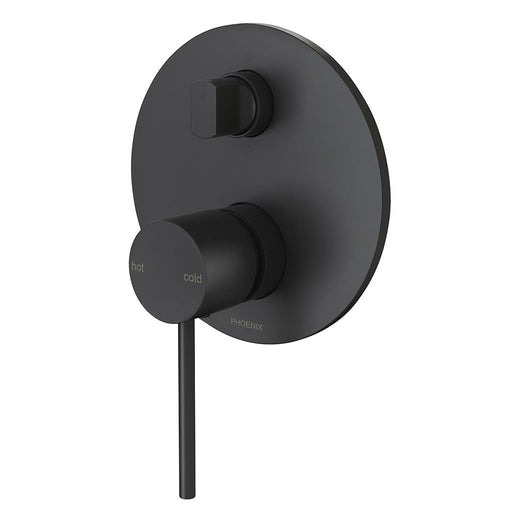 Phoenix Tapware Vivid Slimline Shower / Bath Diverter Mixer (Matte Black) VS791MB