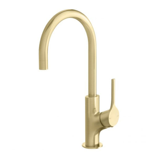 Vivid Slimline Oval Sink Mixer 160mm Gooseneck (Brushed Gold)