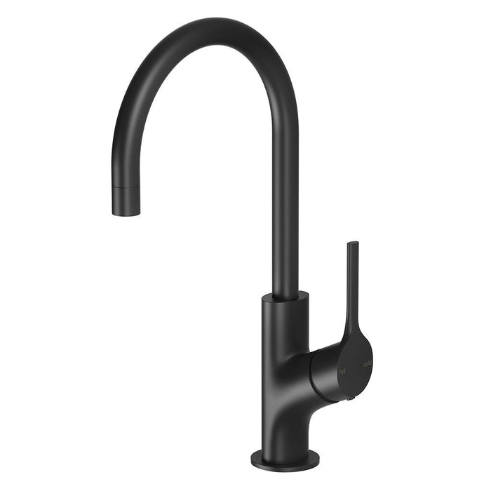 Phoenix Tapware Vivid Slimline Oval Sink Mixer 160mm Gooseneck (Matte Black) VV735MB