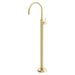 Vivid Slimline Oval Floor Mounted Bath Mixer (Brushed Gold)