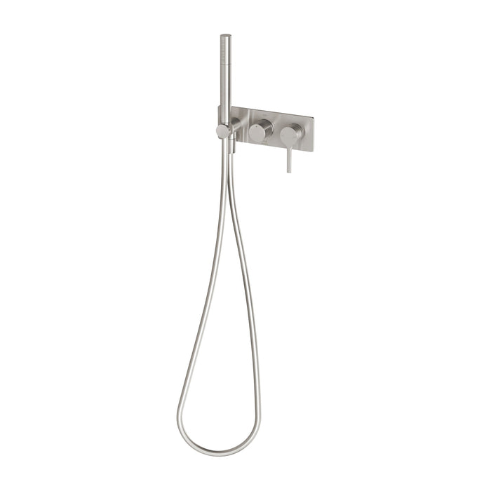 Vivid Slimline Oval Wall Shower System (Brushed Nickel)