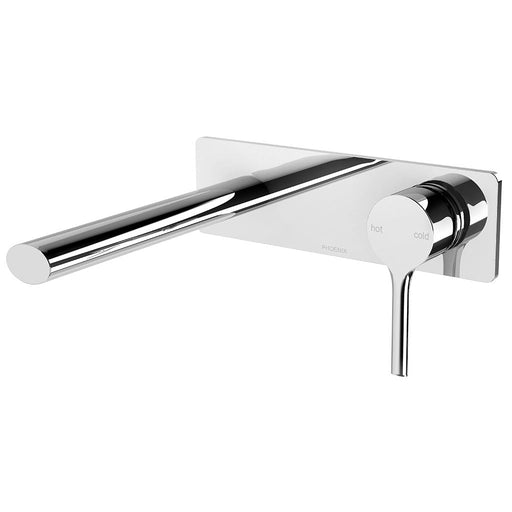 Phoenix Tapware Vivid Slimline Oval Wall Bath Mixer Set 175mm (Chrome) VV783CHR