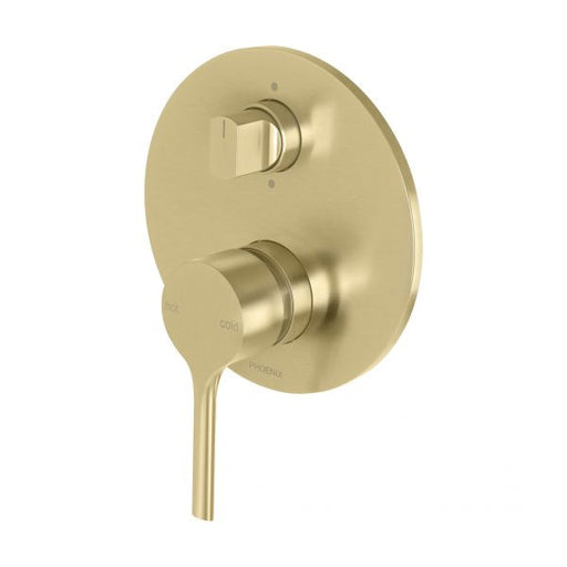 Vivid Slimline Oval Shower / Bath Diverter Mixer (Brushed Gold)