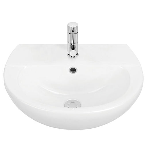Caroma | Venecia 500 Wall Basin - 1 Taphole (Cream White)