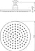 Vivid Shower Rose 200mm (Round) (Chrome)