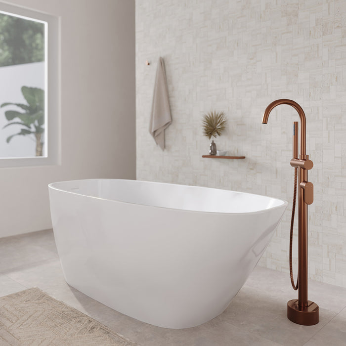 Fienza Athenia Freestanding Acrylic Bath with Overflow (1700mm)