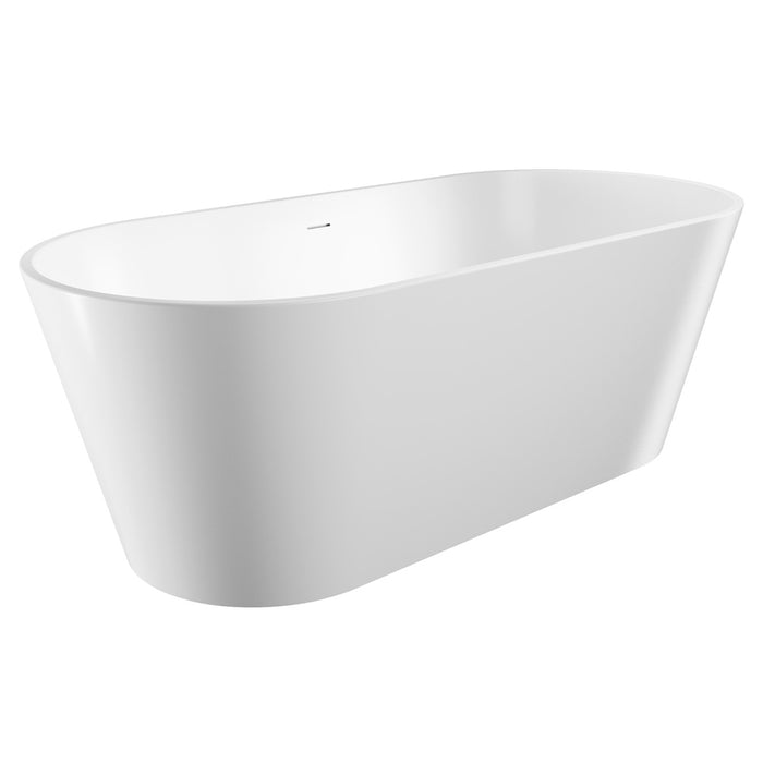 Fienza Austin Freestanding Acrylic Bath with Overflow (1700mm)