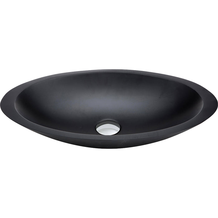 Fienza Bahama Solid Surface Above Counter Basin (Matte Black)