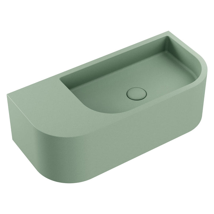 Fienza Blanca Concrete Wall Basin (Sage)