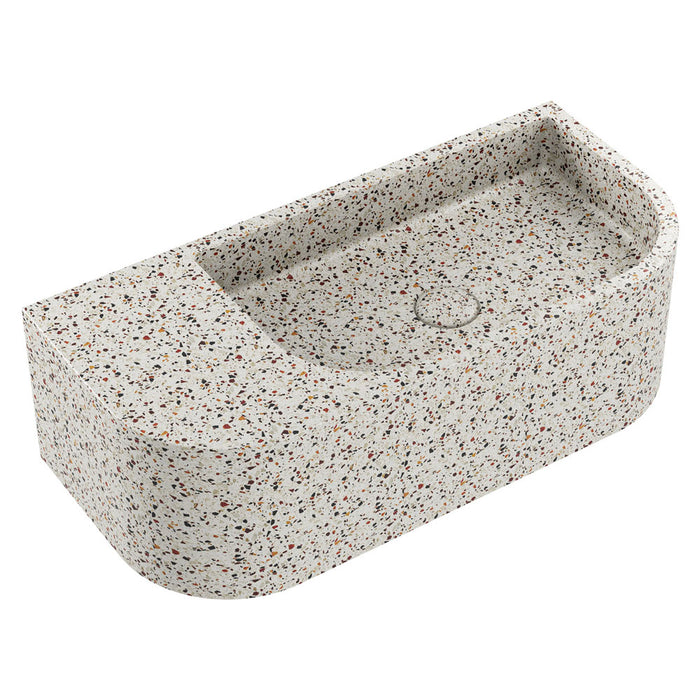 Fienza Blanca Concrete Wall Basin (Terrazzo)
