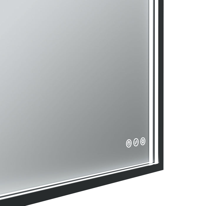 Euro Mirror RÖEK Black Frame LED Mirror