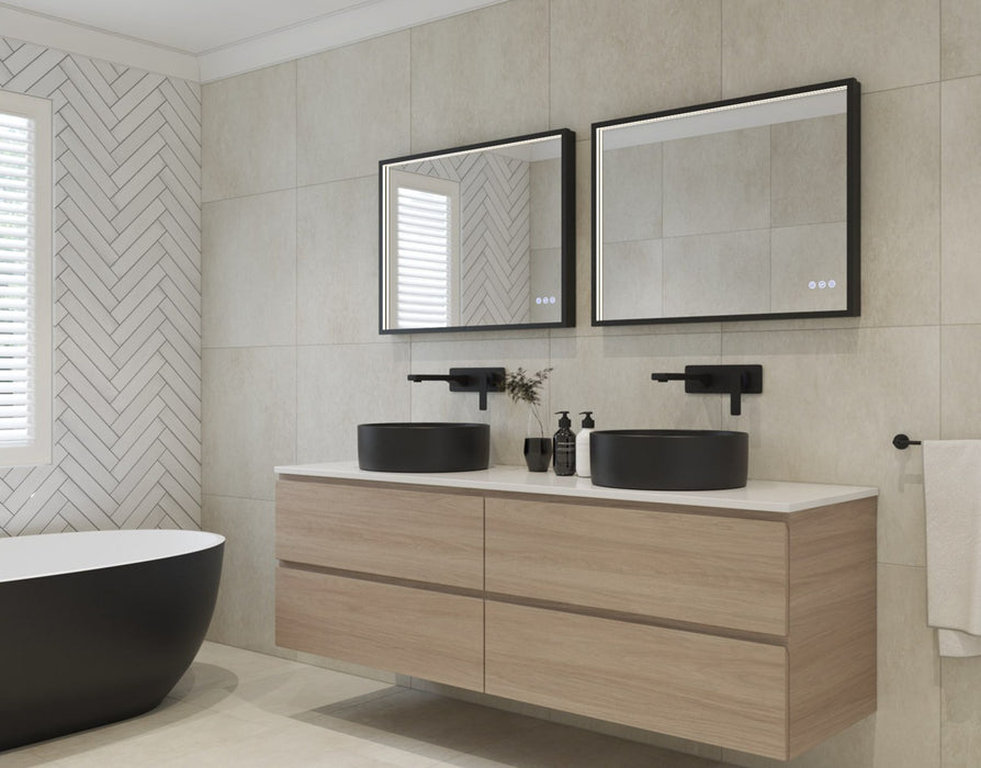 Euro Mirror RÖEK Black Frame LED Mirror