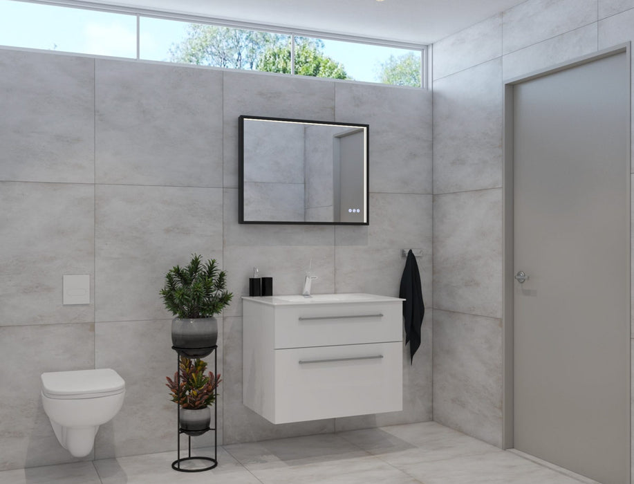 Euro Mirror RÖEK Black Frame LED Mirror