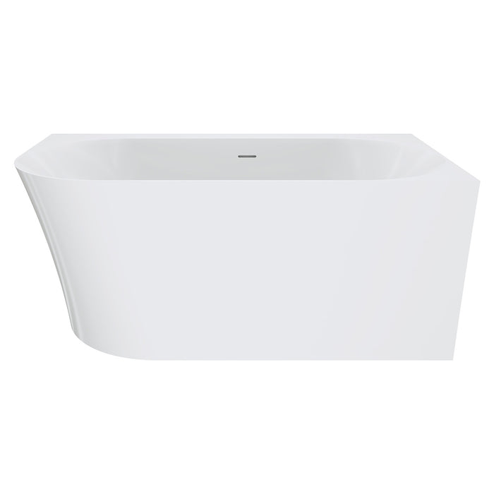 Fienza Chloe Acrylic Corner Bath with Overflow - 1400mm (LHS)