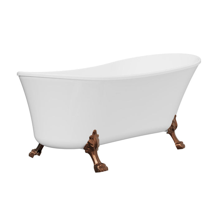 Fienza Clawfoot Freestanding Acrylic Bath - 1700mm (Brushed Copper)