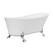 Fienza Clawfoot Freestanding Acrylic Bath - 1700mm (Chrome)