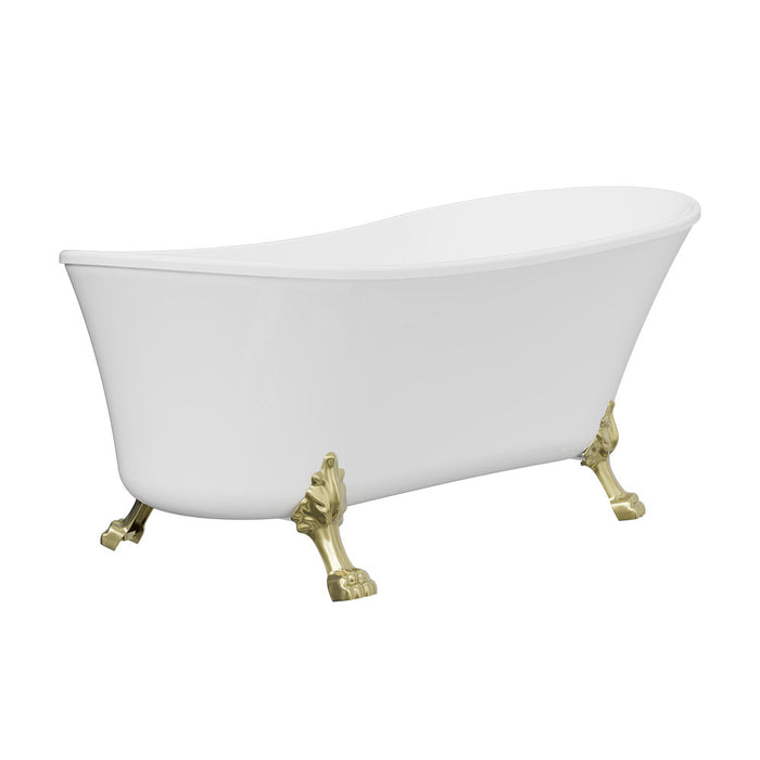 Fienza Clawfoot Freestanding Acrylic Bath - 1700mm (Urban Brass)
