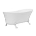 Fienza Clawfoot Freestanding Acrylic Bath - 1700mm (White)