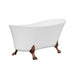 Fienza Clawfoot Freestanding Acrylic Bath - 1500mm (Brushed Copper)