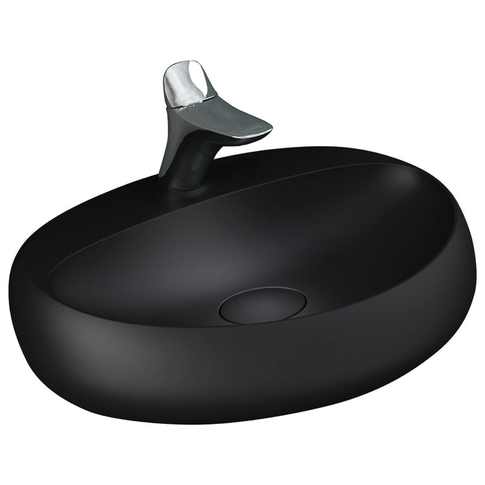 RAK Cloud Wall Basin (Matte Black - Large)